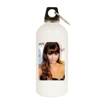 Mary Elizabeth Winstead White Water Bottle With Carabiner