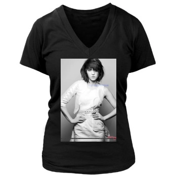 Mary Elizabeth Winstead Women's Deep V-Neck TShirt