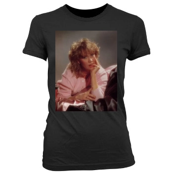 Agnetha Faltskog Women's Junior Cut Crewneck T-Shirt