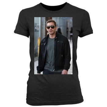 Jake Gyllenhaal Women's Junior Cut Crewneck T-Shirt