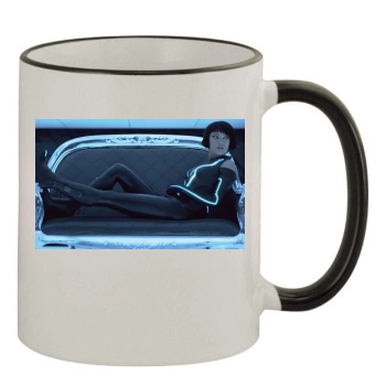 Olivia Wilde 11oz Colored Rim & Handle Mug