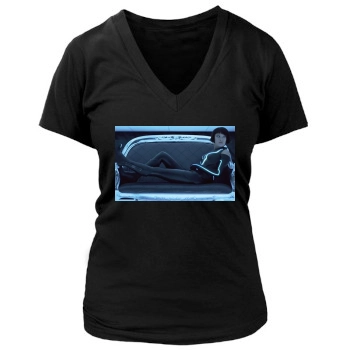 Olivia Wilde Women's Deep V-Neck TShirt