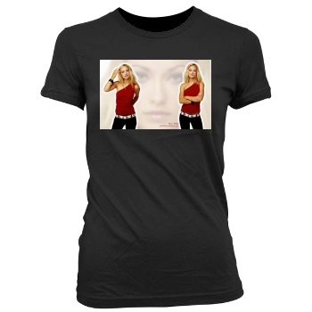 Olivia Wilde Women's Junior Cut Crewneck T-Shirt