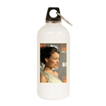 Olivia Wilde White Water Bottle With Carabiner