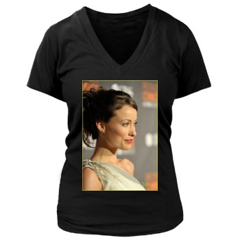 Olivia Wilde Women's Deep V-Neck TShirt