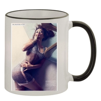 Olivia Wilde 11oz Colored Rim & Handle Mug