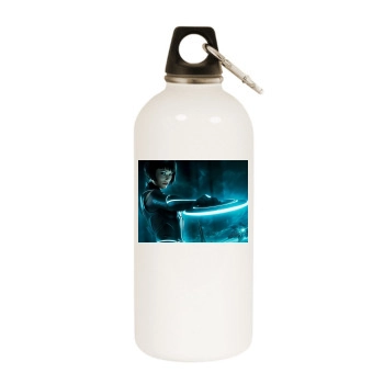 Olivia Wilde White Water Bottle With Carabiner