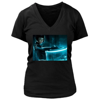 Olivia Wilde Women's Deep V-Neck TShirt