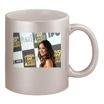 Olivia Wilde 11oz Metallic Silver Mug