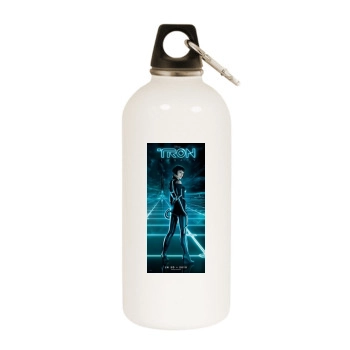 Olivia Wilde White Water Bottle With Carabiner