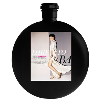 Selena Gomez Round Flask