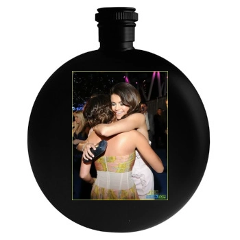 Selena Gomez Round Flask