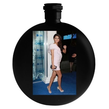 Selena Gomez Round Flask