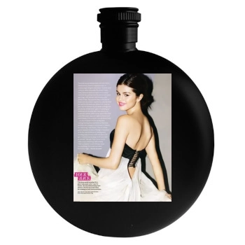 Selena Gomez Round Flask