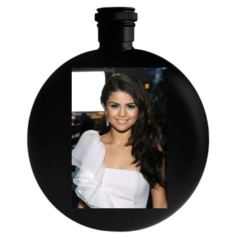 Selena Gomez Round Flask