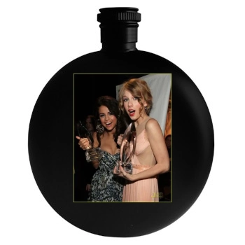 Selena Gomez Round Flask