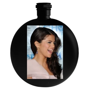 Selena Gomez Round Flask