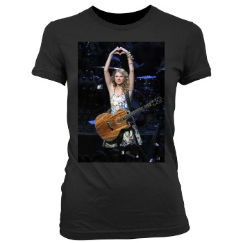 Taylor Swift Women's Junior Cut Crewneck T-Shirt