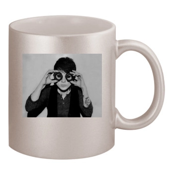 Tegan and Sara 11oz Metallic Silver Mug