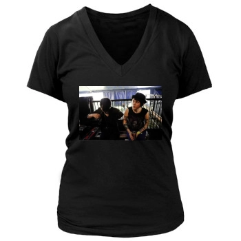 Tegan and Sara Women's Deep V-Neck TShirt