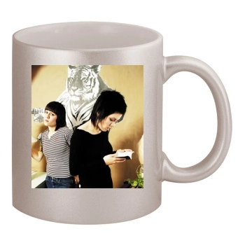 Tegan and Sara 11oz Metallic Silver Mug