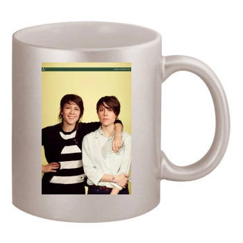 Tegan and Sara 11oz Metallic Silver Mug