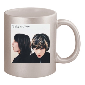 Tegan and Sara 11oz Metallic Silver Mug