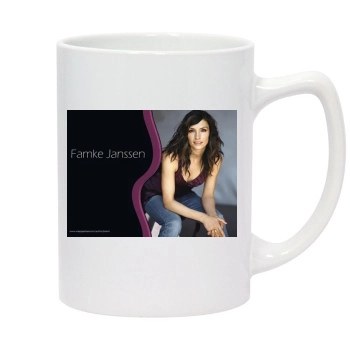 Famke Janssen 14oz White Statesman Mug