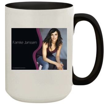 Famke Janssen 15oz Colored Inner & Handle Mug