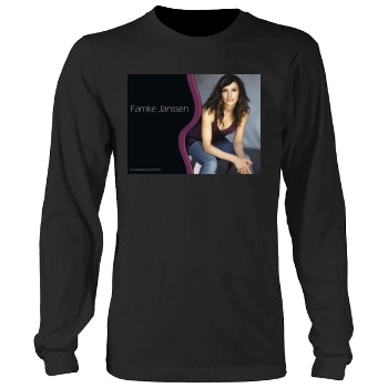 Famke Janssen Men's Heavy Long Sleeve TShirt