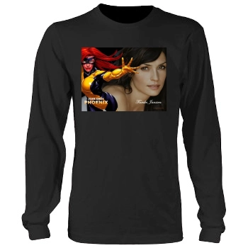 Famke Janssen Men's Heavy Long Sleeve TShirt