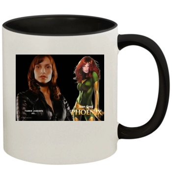 Famke Janssen 11oz Colored Inner & Handle Mug