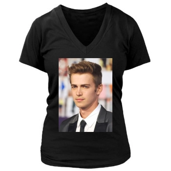 Hayden Christensen Women's Deep V-Neck TShirt