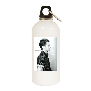 Hayden Christensen White Water Bottle With Carabiner