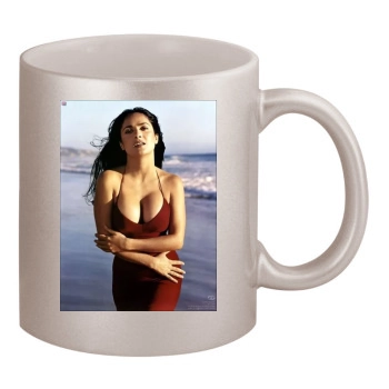 Salma Hayek 11oz Metallic Silver Mug