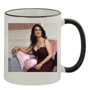 Salma Hayek 11oz Colored Rim & Handle Mug