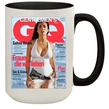 Salma Hayek 15oz Colored Inner & Handle Mug