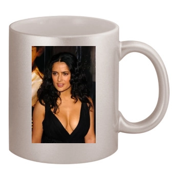 Salma Hayek 11oz Metallic Silver Mug