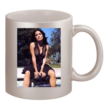 Salma Hayek 11oz Metallic Silver Mug