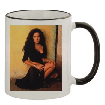 Salma Hayek 11oz Colored Rim & Handle Mug