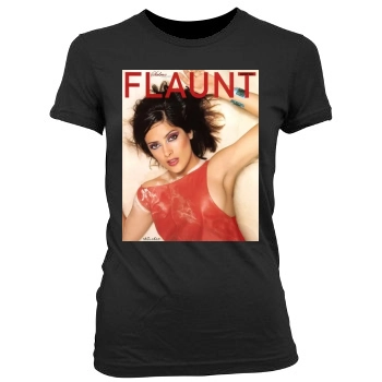 Salma Hayek Women's Junior Cut Crewneck T-Shirt