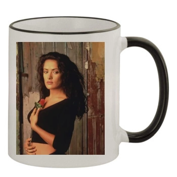 Salma Hayek 11oz Colored Rim & Handle Mug