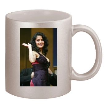 Salma Hayek 11oz Metallic Silver Mug