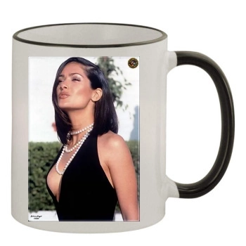 Salma Hayek 11oz Colored Rim & Handle Mug