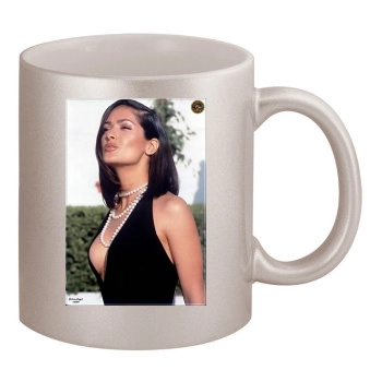 Salma Hayek 11oz Metallic Silver Mug