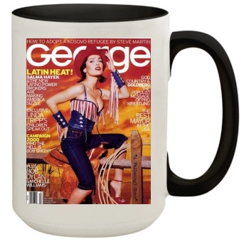 Salma Hayek 15oz Colored Inner & Handle Mug