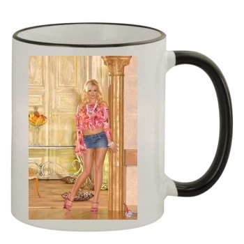 Sandra Shine 11oz Colored Rim & Handle Mug