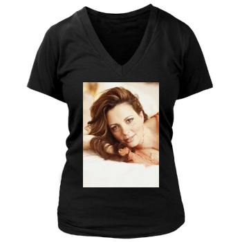 Sara Evans Women's Deep V-Neck TShirt