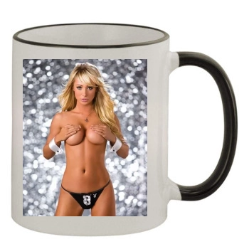 Sara Jean Underwood 11oz Colored Rim & Handle Mug