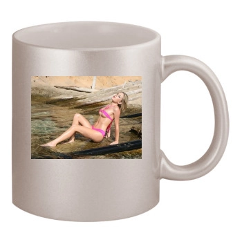 Sara Jean Underwood 11oz Metallic Silver Mug